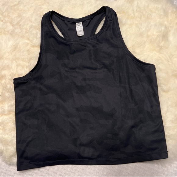 90 Degree By Reflex Tops - 90° black camp cropped top